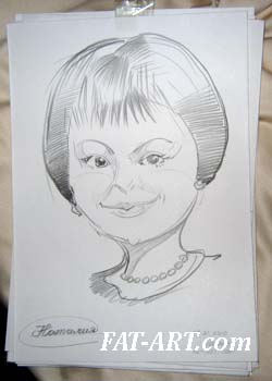  шарж круглолицей Наталии 